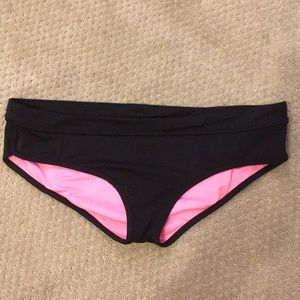 Pink Victoria Secret Black Bikini Bottom